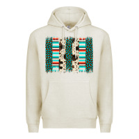 Oatmeal Heather leopard cowhide brush stroke Premium Hoodie - Artiststas