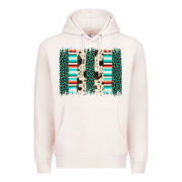 Pale Pink leopard cowhide brush stroke Premium Hoodie - Artiststas