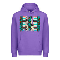 Purple leopard cowhide brush stroke Premium Hoodie - Artiststas