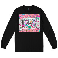 Black watercolor love nurse tumbler Long Sleeve Tee - BundleAndBundleShop