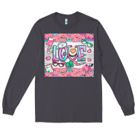 Smoke watercolor love nurse tumbler Long Sleeve Tee - BundleAndBundleShop
