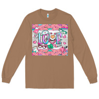 Toasted Coconut watercolor love nurse tumbler Long Sleeve Tee - BundleAndBundleShop