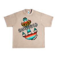 French Oak anchored Urban Heavy Tee - CowhideDigitalArt