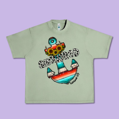Anchored Urban Heavy Tee Designed By Cowhidedigitalart