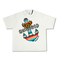 Pistachio anchored Urban Heavy Tee - CowhideDigitalArt