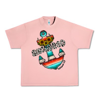 Salmon anchored Urban Heavy Tee - CowhideDigitalArt