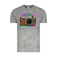 Cloud Rock tie dye gemstone vintage camera Vintage Tee - FaDigitalArtStudio
