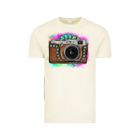 Vintage Arctic tie dye gemstone vintage camera Vintage Tee - FaDigitalArtStudio