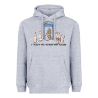 Heather Grey a thrill of hope nativity Heavyweight Hoodie - MaliasSmallBusiness
