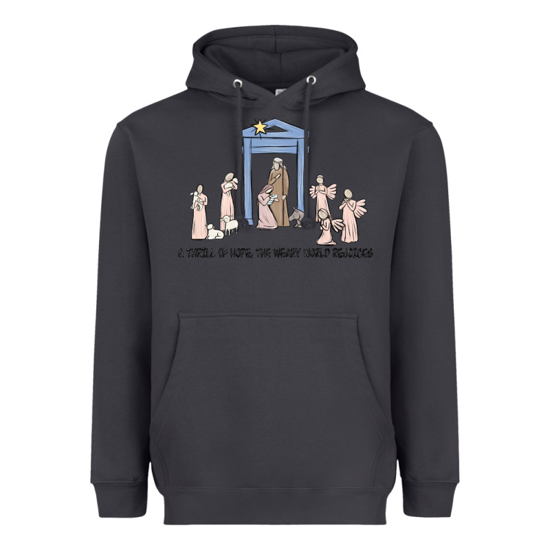 A Thrill Of Hope Nativity Heavyweight Hoodie by MaliasSmallBusiness | Teevron
