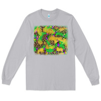 Moon Dust mardi gras fleur de lis and leopard background Long Sleeve Tee - AdoDesignShop