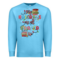 Ocean Blue my holidays are all booked up Premium Sweatshirt - MaliasSmallBusiness
