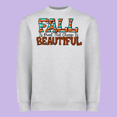 Fall Is Proof That Change Is Beautiful Heavyweight Sweatshirt Designed By Cowhidedigitalart