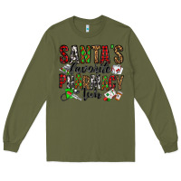 Army Green santa's favorite pharmacy tech Long Sleeve Tee - Jasminsmagicworld