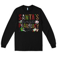 Black santa's favorite pharmacy tech Long Sleeve Tee - Jasminsmagicworld