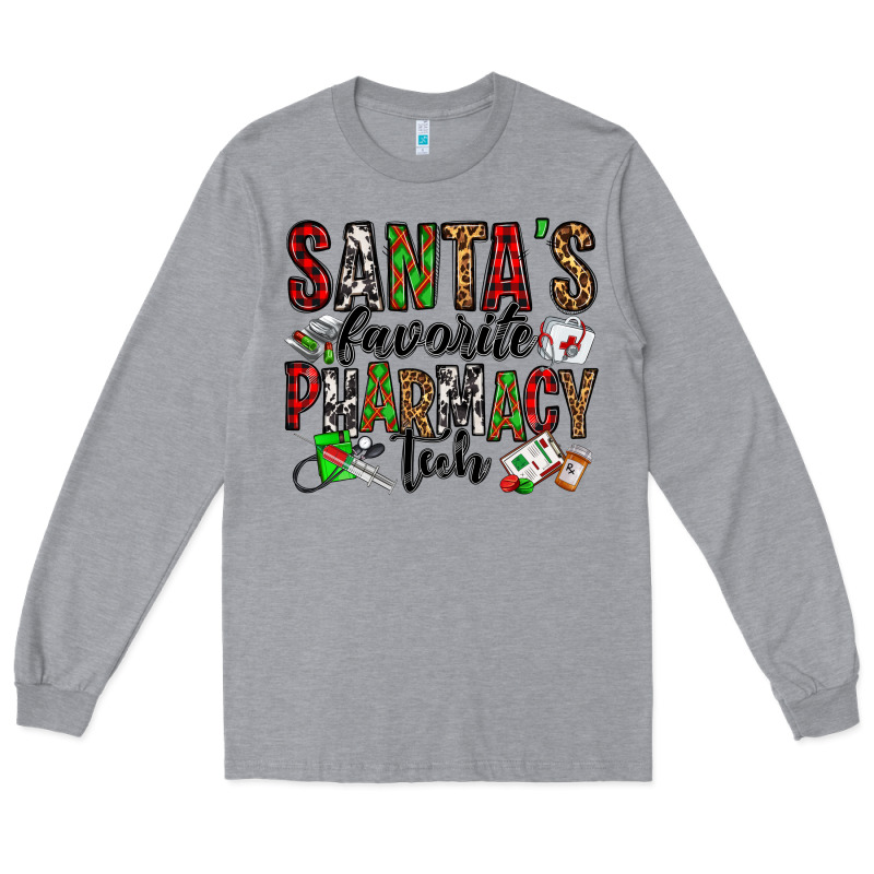 Santa's Favorite Pharmacy Tech Long Sleeve Tee by Jasminsmagicworld | Teevron