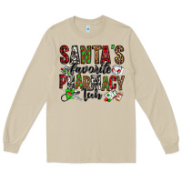 Mushroom santa's favorite pharmacy tech Long Sleeve Tee - Jasminsmagicworld