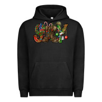 Pigment Black Army Christmas Joy Urban Hoodie - NancyCooperArtShop