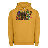 Pigment Peanut Butter Army Christmas Joy Urban Hoodie - NancyCooperArtShop