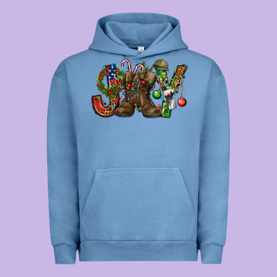Army Christmas Joy Urban Hoodie Designed By Nancycooperartshop