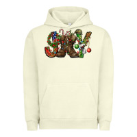 Pigment Pistachio Army Christmas Joy Urban Hoodie - NancyCooperArtShop