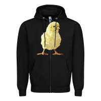 Black Chick Zipper Hoodie - LillyAllenDesigns