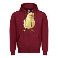 Burgundy Chick Zipper Hoodie - LillyAllenDesigns