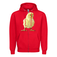 Red Chick Zipper Hoodie - LillyAllenDesigns