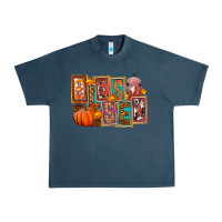 Midnight Navy blessed thanksgiving Urban Heavy Tee - FaDigitalArtStudio