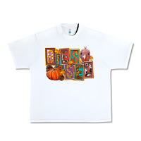 White blessed thanksgiving Urban Heavy Tee - FaDigitalArtStudio