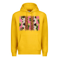 Lemon cactus leopard cowhide brush stroke Premium Hoodie - Artiststas