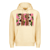 Pina Colada cactus leopard cowhide brush stroke Premium Hoodie - Artiststas