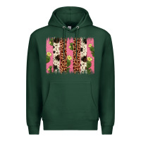 Sports Green cactus leopard cowhide brush stroke Premium Hoodie - Artiststas