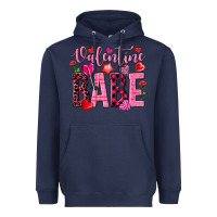 Navy valentine babe Heavyweight Hoodie - NancyCooperArtShop