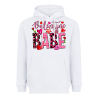White valentine babe Heavyweight Hoodie - NancyCooperArtShop