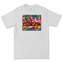 Dove Grey 4th of july truck cow mousepad Premium Tee - BarkalooDesign