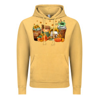 Vintage Mustard fall coffee cups Vintage Hoodie - Zillion Design Studio