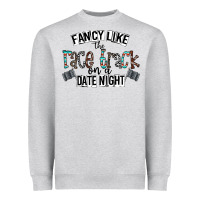 Heather Grey fancy like the race track on a date night Heavyweight Sweatshirt - CowhideDigitalArt