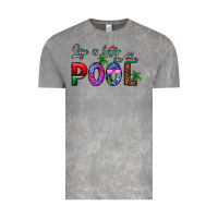 Cloud Rock life is better İn the pool Vintage Tee - CowhideDigitalArt