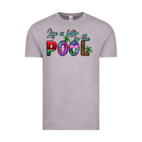 Vintage Zinc life is better İn the pool Vintage Tee - CowhideDigitalArt