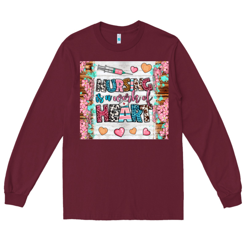 Nursing Is A Work Of Heart Tumbler Long Sleeve Tee by BundleAndBundleShop | Teevron
