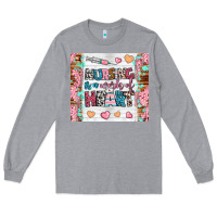 Heather Grey nursing is a work of heart tumbler Long Sleeve Tee - BundleAndBundleShop