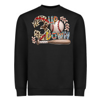 Black three up down Heavyweight Sweatshirt - RacoonDesign