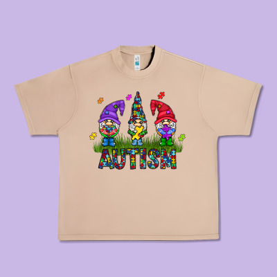 Autism Gnome Urban Heavy Tee Designed By Cowhidedigitalart
