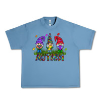 Pebble Blue autism Gnome Urban Heavy Tee - CowhideDigitalArt