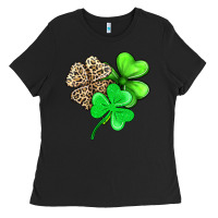 Black three clover Ladies Tee - AdoDesignShop