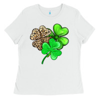 White three clover Ladies Tee - AdoDesignShop