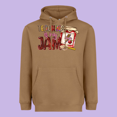 Teaching Is My Jam Heavyweight Hoodie Designed By Nancycooperartshop