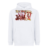 White teaching is my jam Heavyweight Hoodie - NancyCooperArtShop