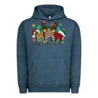 Pigment Midnight Navy Merry Christmas tooth Urban Hoodie - texasbilliewilder